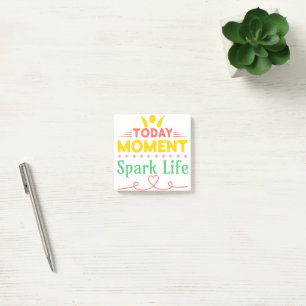 Notas Post-it® Hoy, momento, vida de chispa