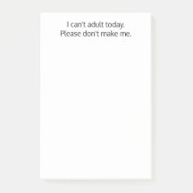 Hoy no puedo ser adulto. No me hagas, gracioso, Pe