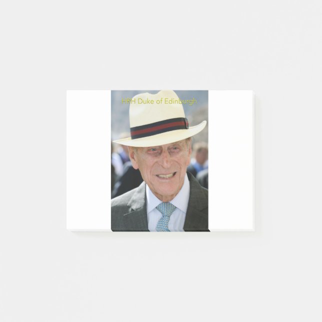 Notas Post-it® HRH Duque de Edimburgo - Príncipe Felipe (Anverso)
