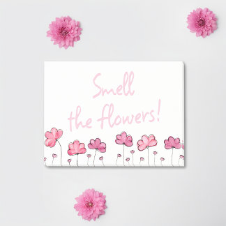 Notas Post-it® Huele a las flores Inspiradoras postes positivas