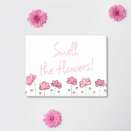 Notas Post-it® Huele a las flores Inspiradoras postes positivas