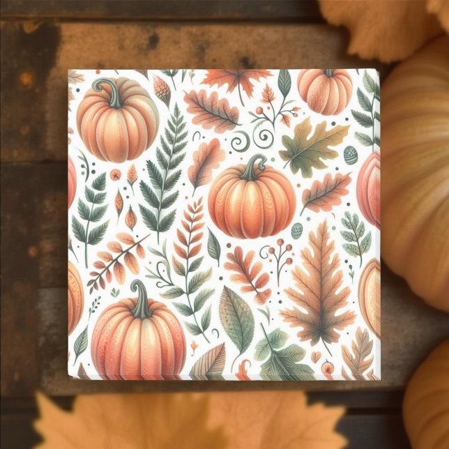 Notas Post-it® Huella de calabaza Naranja de Acción de Gracias ot (Subido por el creador)