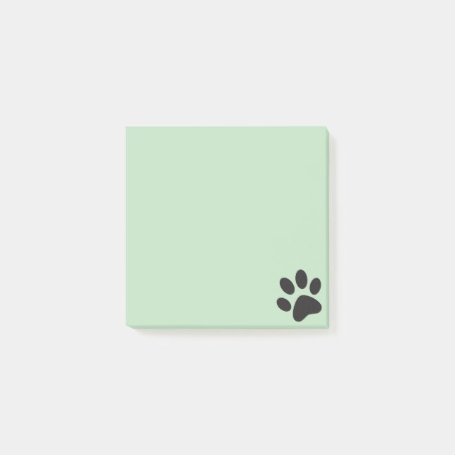 Notas Post-it® huella de pata  (Anverso)