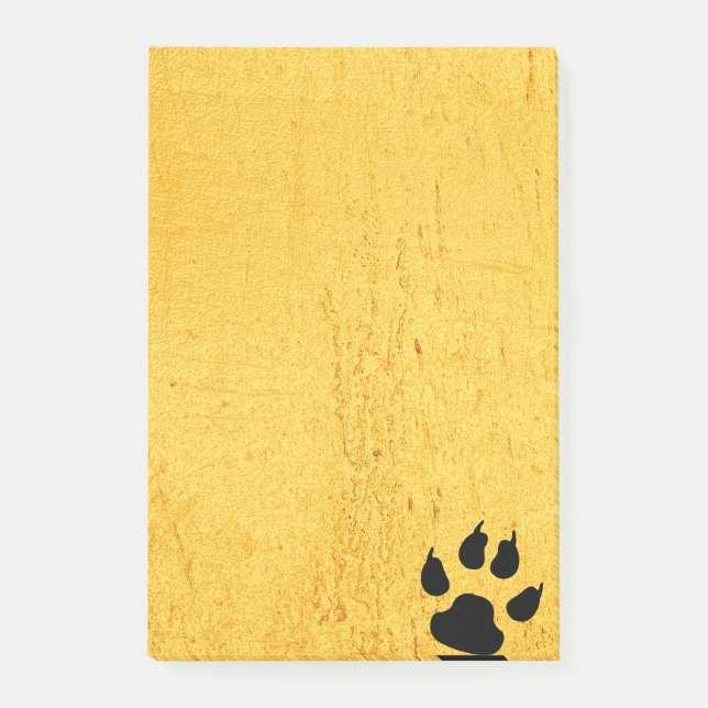 Notas Post-it® Huella felina (Anverso)