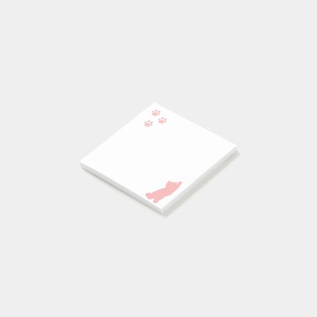 Notas Post-it® Huellas de gato (En perspectiva)