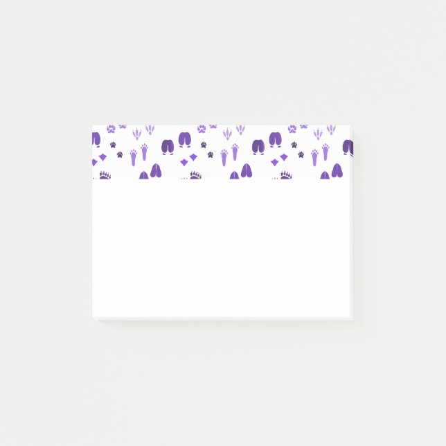 Notas Post-it® Huellas de invierno (Anverso)