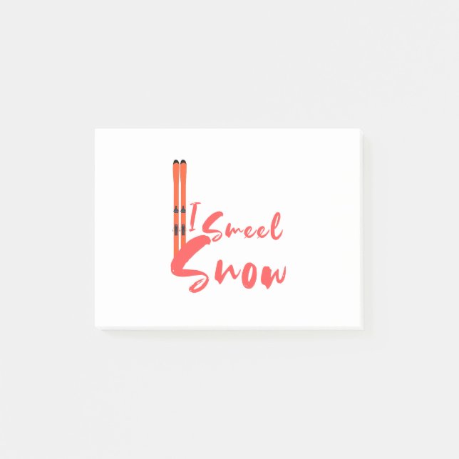 Notas Post-it® Huelo Nieve (Anverso)