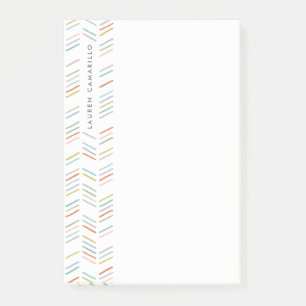 Notas Post-it® Hueso de arenque personalizado post-it - turquesa