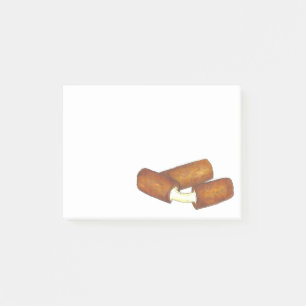 Notas Post-it® Hueso de queso mozzarella fundido frito comida cha