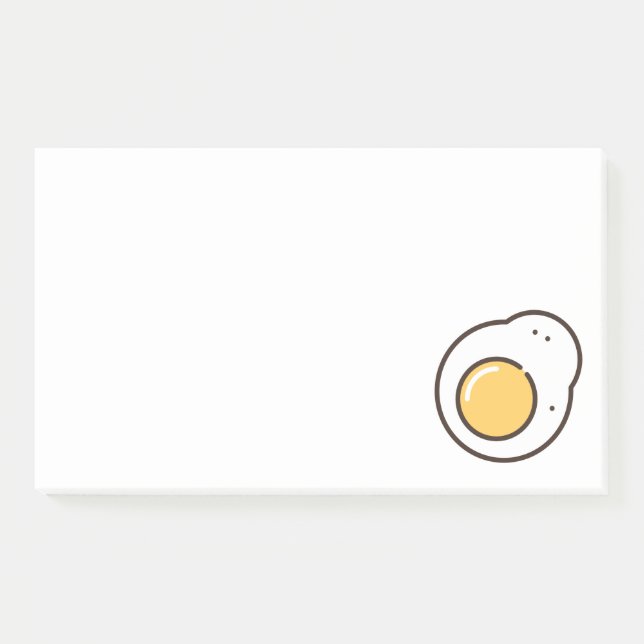 Notas Post-it® huevo frito (Anverso)