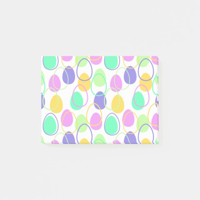 Notas Post-it® Huevos de Pascua y lineamientos (Anverso)