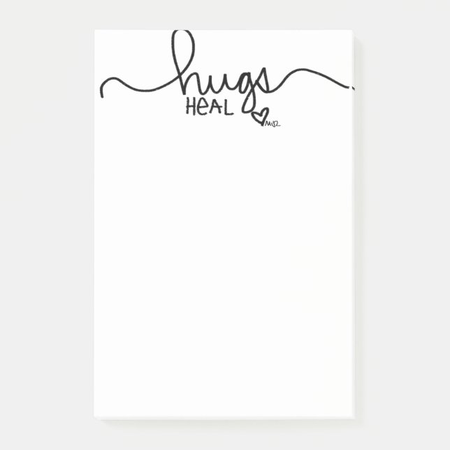 Notas Post-it® Hugs Heal Post-it Notes (Anverso)