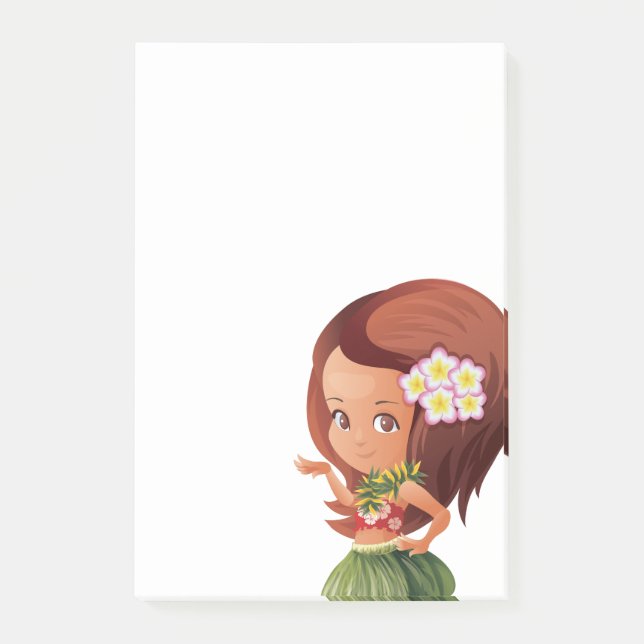 Notas Post-it® Hula chica (Anverso)