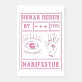 Notas Post-it® human design manifestor type pink