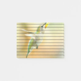 Notas Post-it® Hummingbird en la luz de la madrugada