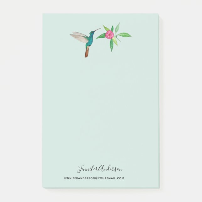 Notas Post-it® Hummingbird personalizado (Anverso)