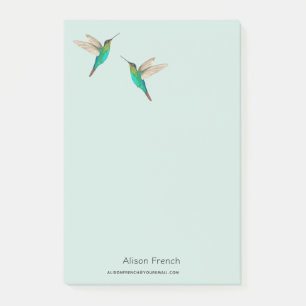 Notas Post-it® Hummingbirds personalizado y con garganta feroz No