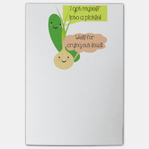 Notas Post-it® Humor de la salmuera y de la cebolla