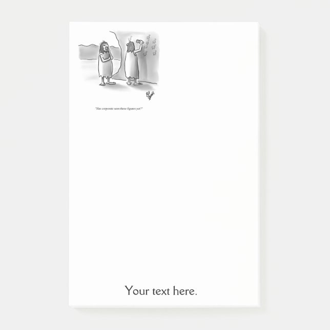 Notas Post-it® Humor de negocios divertido (Anverso)