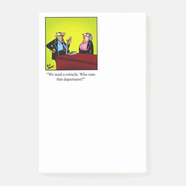 Notas Post-it® Humor de negocios Post-It Notes (Anverso)