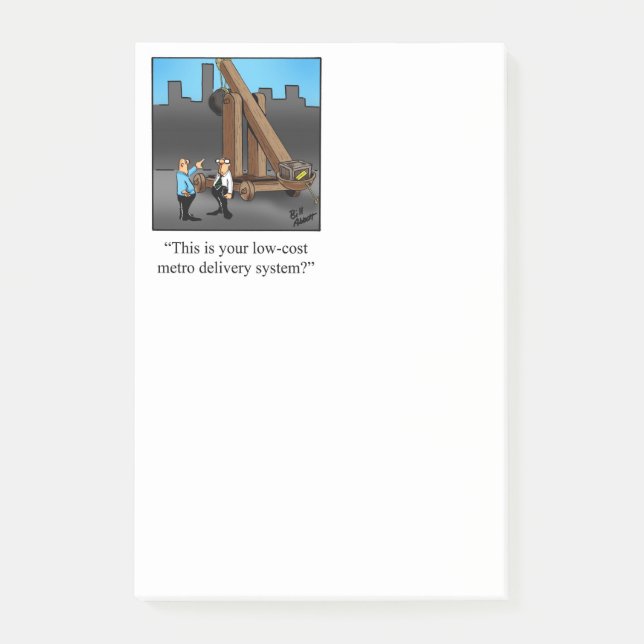 Notas Post-it® Humor de negocios Post-It Notes (Anverso)