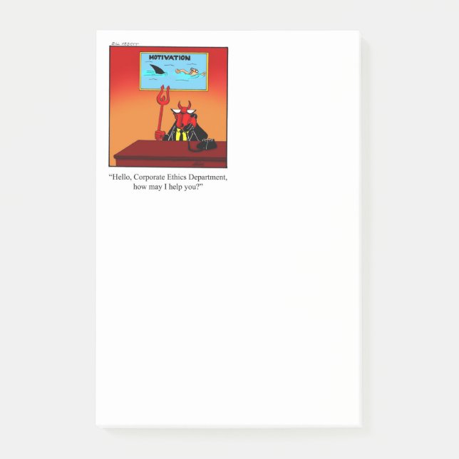 Notas Post-it® Humor de negocios Post-It Notes (Anverso)