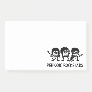 Notas Post-it® Humor de Química de Rockstars Periódicos