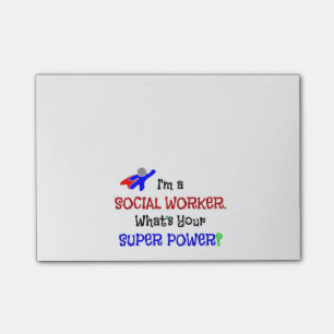 Notas Post-it® Humor de trabajador social