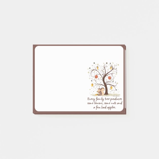 Notas Post-it® Humor del árbol de familia (Anverso)