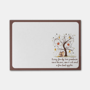 Notas Post-it® Humor del árbol de familia