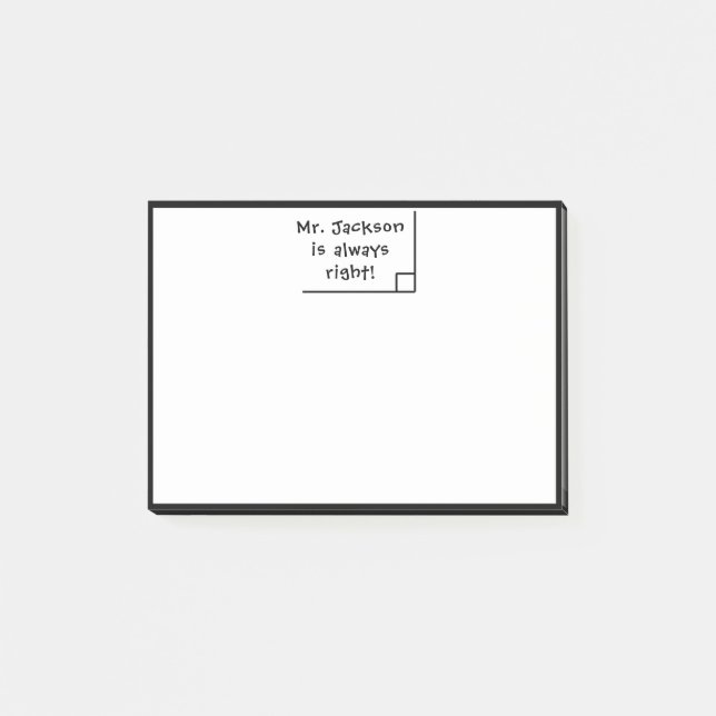 Notas Post-it® Humor divertido en la escuela de matemáticas del p (Anverso)