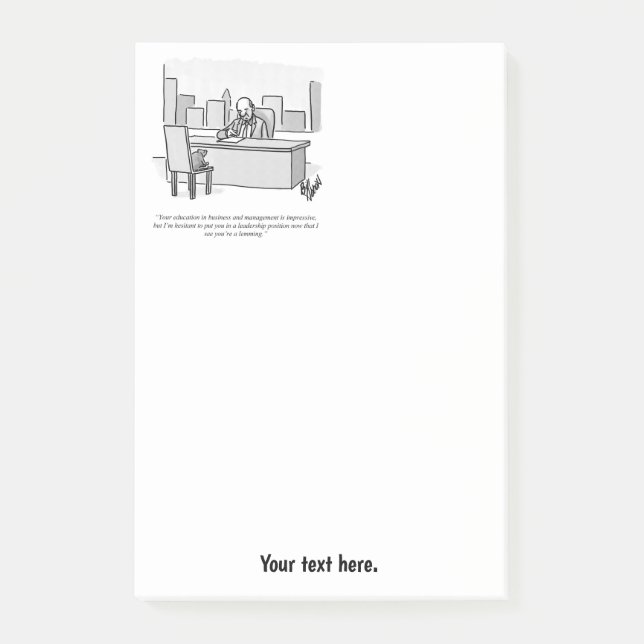 Notas Post-it® Humor empresarial (Anverso)