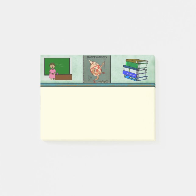 Notas Post-it® Humpty Dumpty (Anverso)