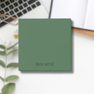Notas Post-it® Hunter Green Professional Minimalista Black Script