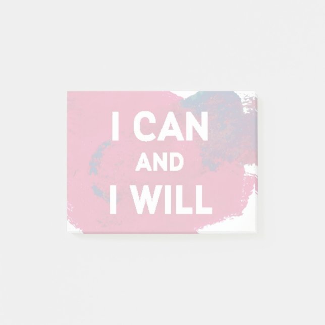 Notas Post-it® I Can y I Will (Anverso)