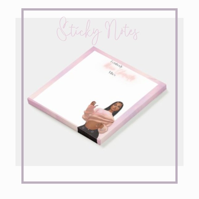 Notas Post-it® "I Embody Main Character Vibes - Personalizado 3"x (Subido por el creador)