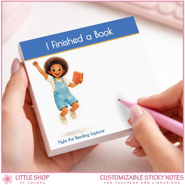 Notas Post-it® I Finished a Book Personalized Book Lover (Subido por el creador)
