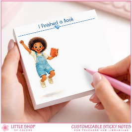 Notas Post-it® I Finished a Book Personalized Book Lover 