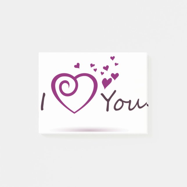 NOTAS POST-IT® I LOVE YOU DESIGN (Anverso)