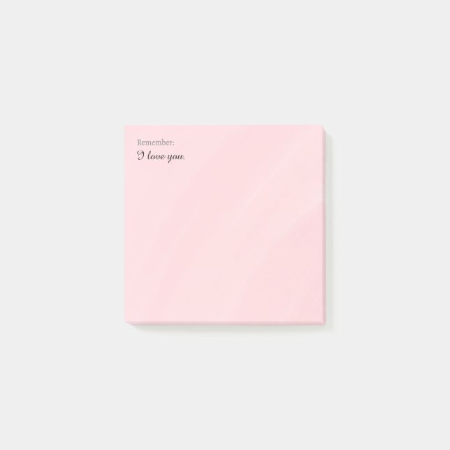 Notas Post-it® I Love You sticky notes (Anverso)