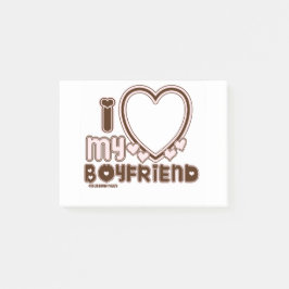 Notas Post-it® i luv brown bf