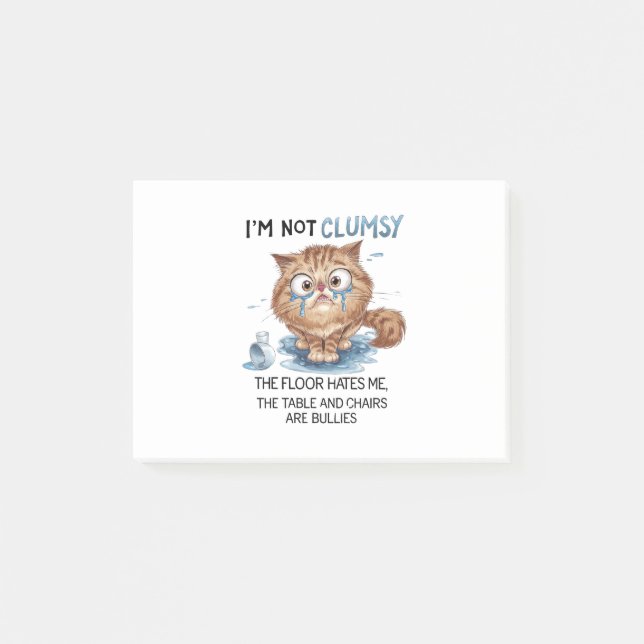 Notas Post-it® I’m Not Clumsy  (Anverso)