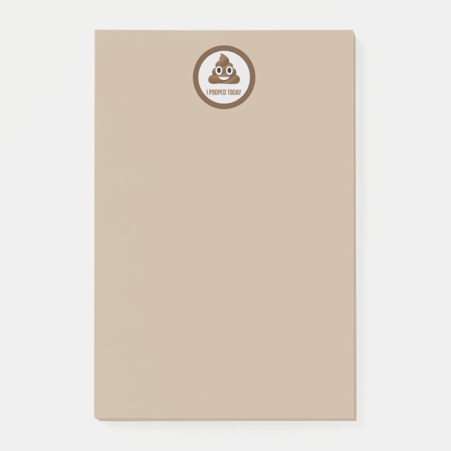 Notas Post-it® I Poopop Today Smiling Emoticon Post-it Notes (Anverso)