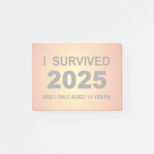 Notas Post-it® I Survived 2025  (Anverso)