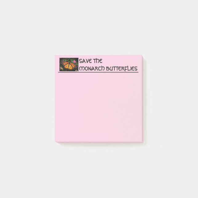 NOTAS POST-IT® IBONELTD. MONARCHS (Anverso)