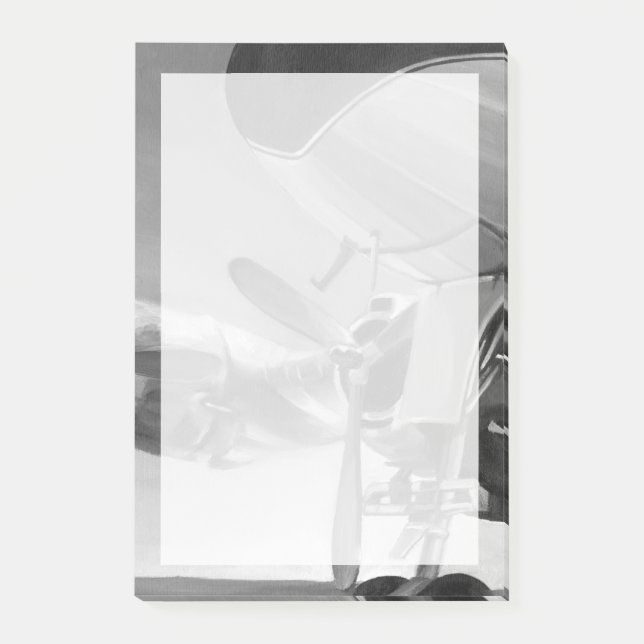 Notas Post-it® Icono de aviación (Anverso)