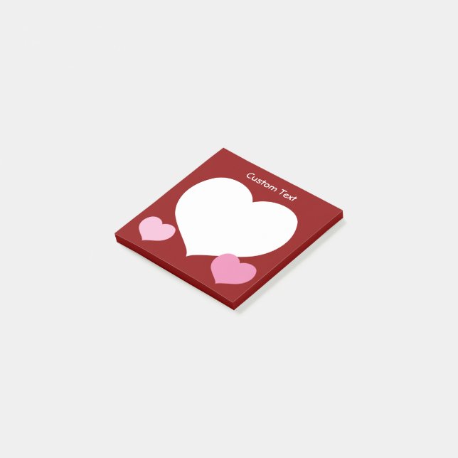 Notas Post-it® Icono de corazón plano (En perspectiva)