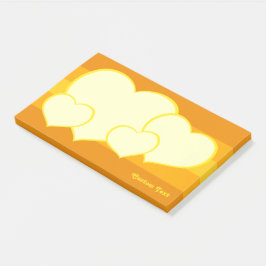Notas Post-it® Icono de corazón plano