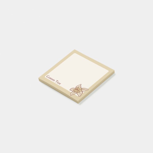 Notas Post-it® Icono de flor de vainilla (En perspectiva)