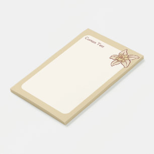 Notas Post-it® Icono de flor de vainilla